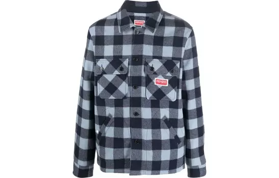 Рубашка мужская небесно-голубая Kenzo, голубой