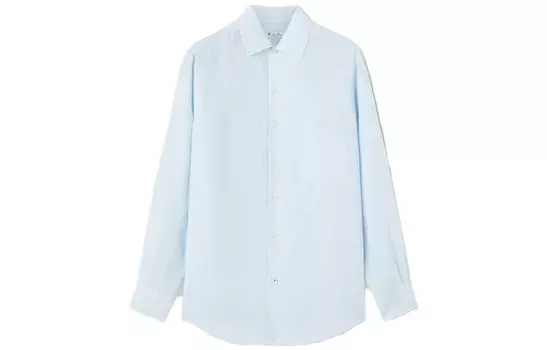 Рубашка мужская небесно-голубая Loro Piana, голубой