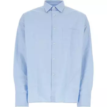 Рубашка мужская небесно-голубая Prada, голубой