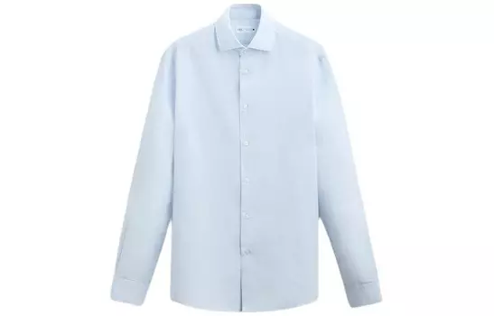 Рубашка мужская небесно-голубая Zara, голубой