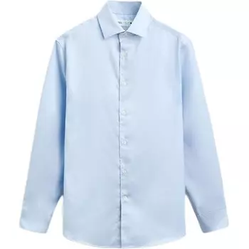 Рубашка мужская небесно-голубая Zara, голубой
