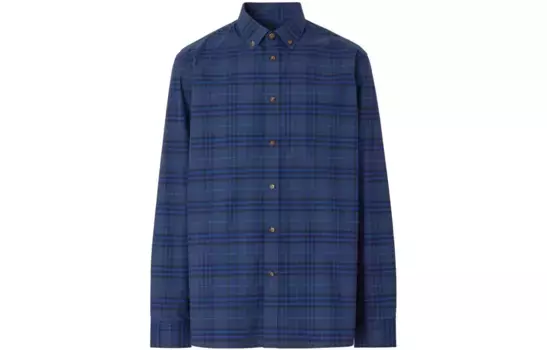Рубашка мужская Ocean Blue Burberry, синий