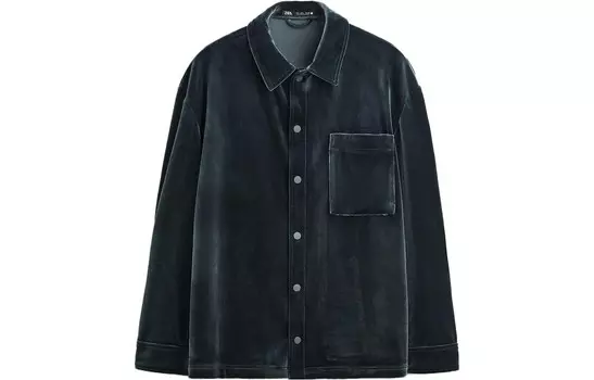 Рубашка мужская Ocean Color Zara, цвет Ocean color