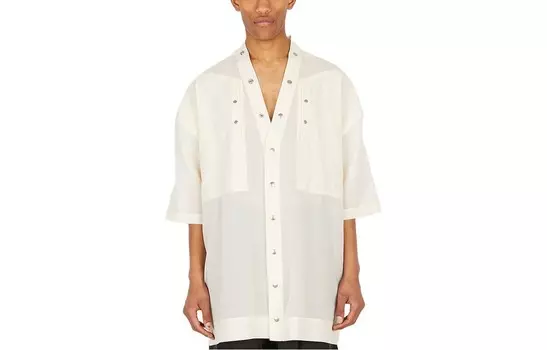 Рубашка мужская Off White Rick Owens, кремовый