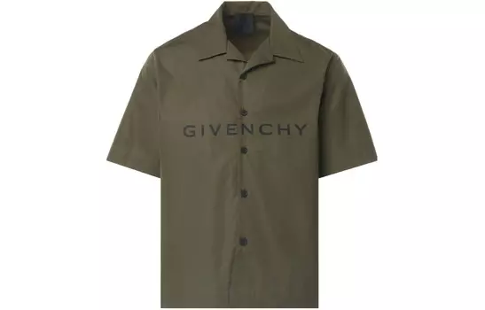 Рубашка мужская оливково-зеленая Givenchy, оливково-зеленый