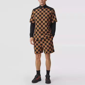 Рубашка мужская оранжевая Burberry, оранжевый