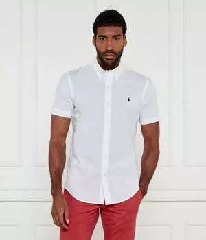 Рубашка мужская Polo Ralph Lauren Custom Fit, белый