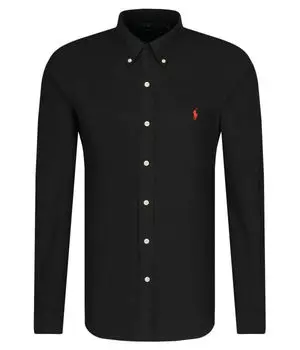 Рубашка мужская Polo Ralph Lauren хлопковая, черный