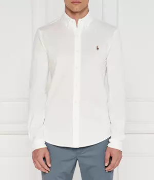 Рубашка мужская Polo Ralph Lauren хлопковая классическая, белый