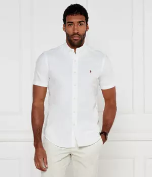 Рубашка мужская Polo Ralph Lauren с коротким рукавом, белый