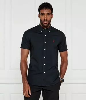 Рубашка мужская Polo Ralph Lauren с коротким рукавом, черный