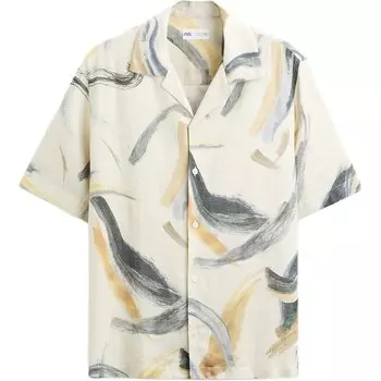 Рубашка мужская принт Zara, цвет Print