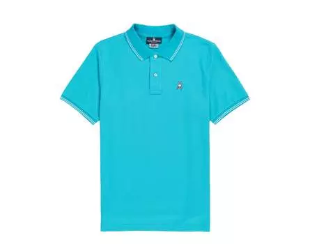 Рубашка мужская Psycho Bunny Logan Polo Placid Sea Blue B6K136U1PC-PCS, синий