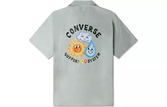 Рубашка мужская пыльно-зеленая Converse, зеленый