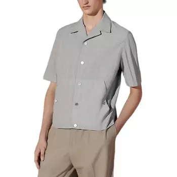 Рубашка мужская ярко-серая Hermes, серый