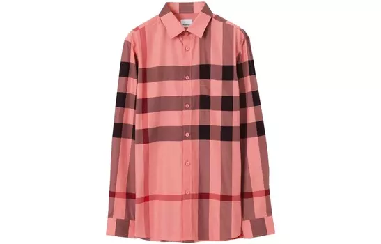 Рубашка мужская розовая Burberry, розовый