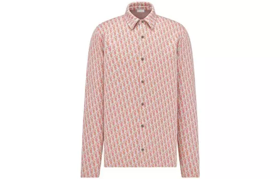 Рубашка мужская розовая Dior, розовый