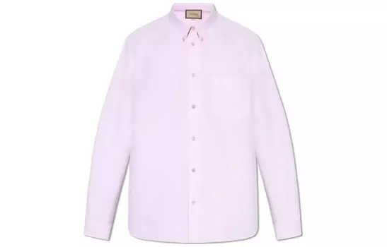 Рубашка мужская розовая Gucci, розовый