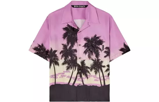 Рубашка мужская розовая Palm Angels, розовый