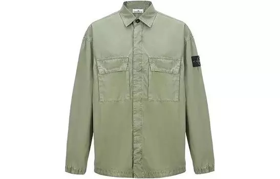 Рубашка мужская Sage Green Stone Island, зеленый