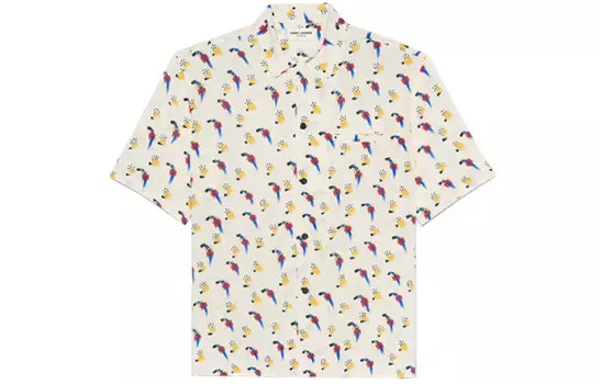 Рубашка мужская Saint Laurent, кремовый