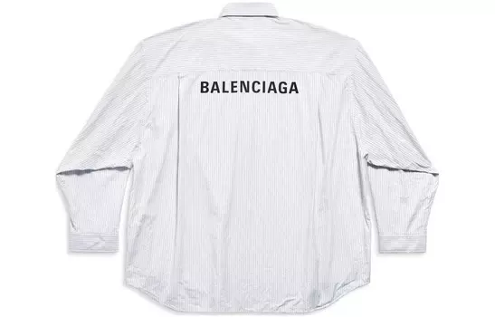 Рубашка мужская серая Balenciaga, серый