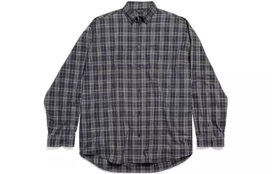 Рубашка мужская серая Balenciaga, серый