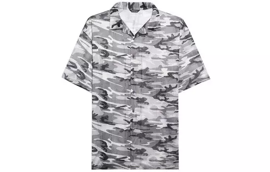 Рубашка мужская серая Balenciaga, серый