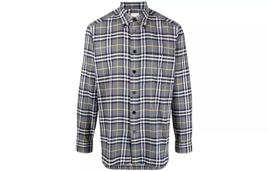Рубашка мужская серая Burberry, серый