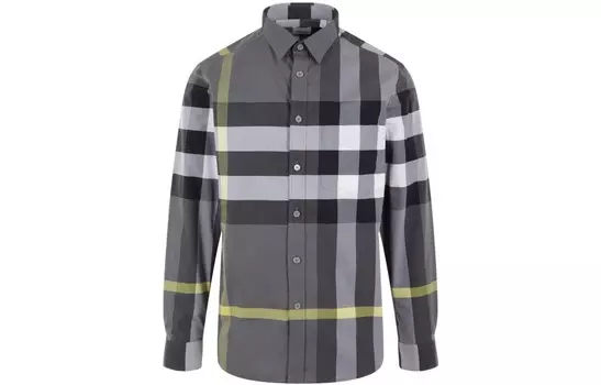 Рубашка мужская серая Burberry, серый