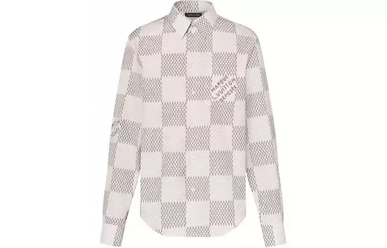 Рубашка мужская серая Louis Vuitton, серый