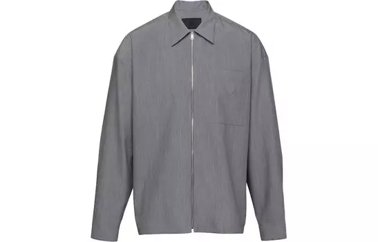 Рубашка мужская серая Prada, серый