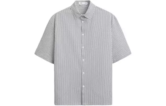 Рубашка мужская серая Zara, серый