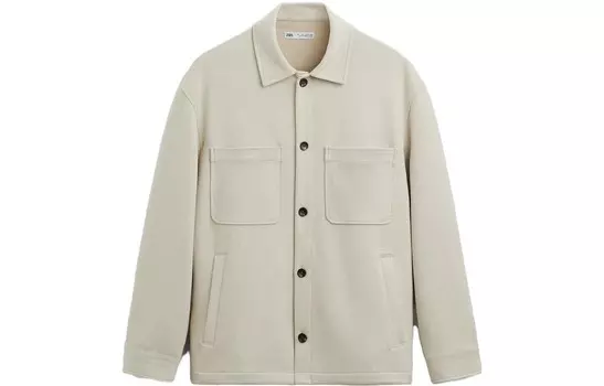 Рубашка мужская серая Zara, серый