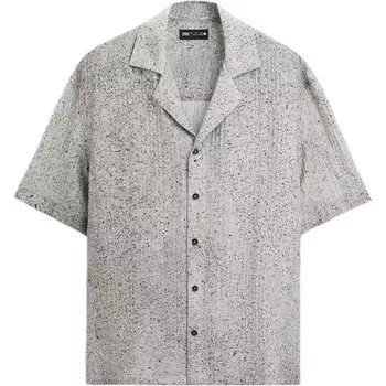 Рубашка мужская серая Zara, серый