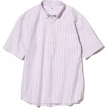 Рубашка мужская Serene Sapphire Flora Uniqlo, цвет Serene Sapphire Flora
