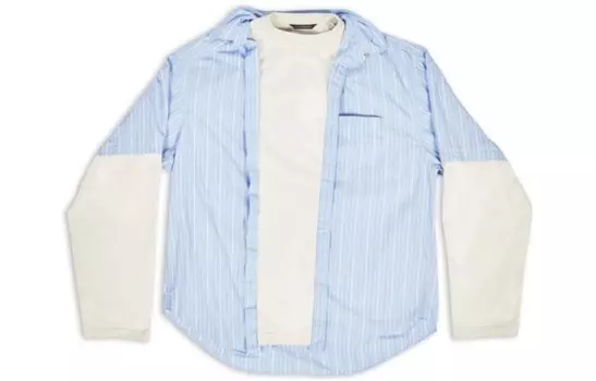 Рубашка мужская синяя Balenciaga, синий