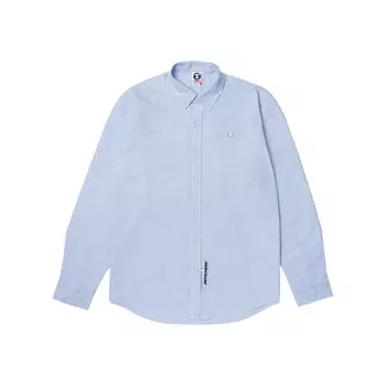 Рубашка мужская синяя/белая BLA Aape, синий/белый