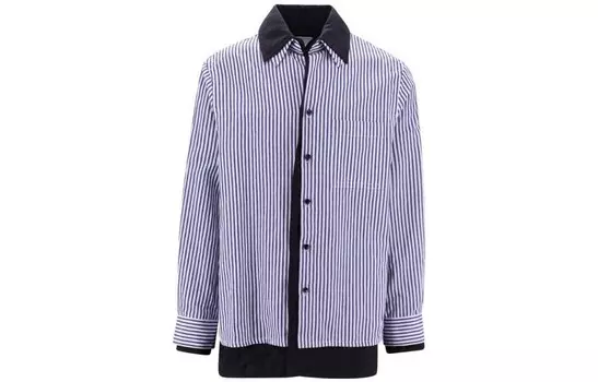 Рубашка мужская синяя Bottega Veneta, синий