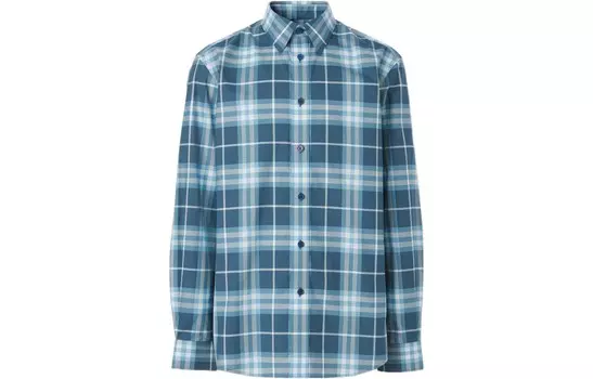 Рубашка мужская синяя Burberry, синий