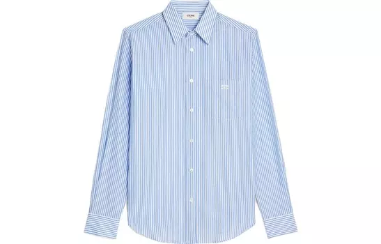 Рубашка мужская синяя Celine, синий
