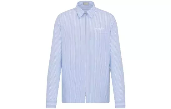 Рубашка мужская синяя Dior, синий