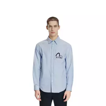 Рубашка мужская синяя Evisu, синий