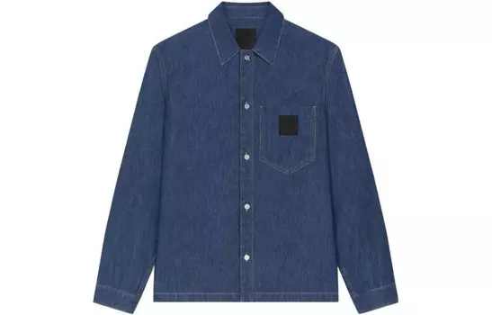 Рубашка мужская синяя Givenchy, синий