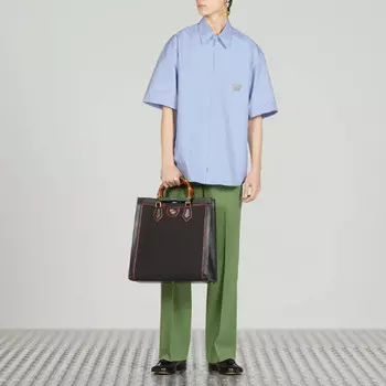Рубашка мужская синяя Gucci, синий