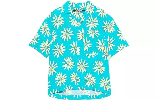 Рубашка мужская синяя Jacquemus, синий