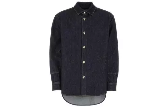 Рубашка мужская синяя Loewe, синий