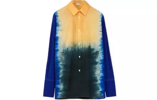 Рубашка мужская синяя Loewe, синий