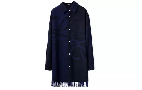 Рубашка мужская синяя Loewe, синий