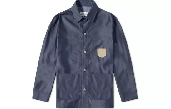 Рубашка мужская синяя Maison Margiela, синий